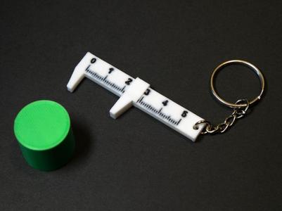 Portable Caliper Keychain