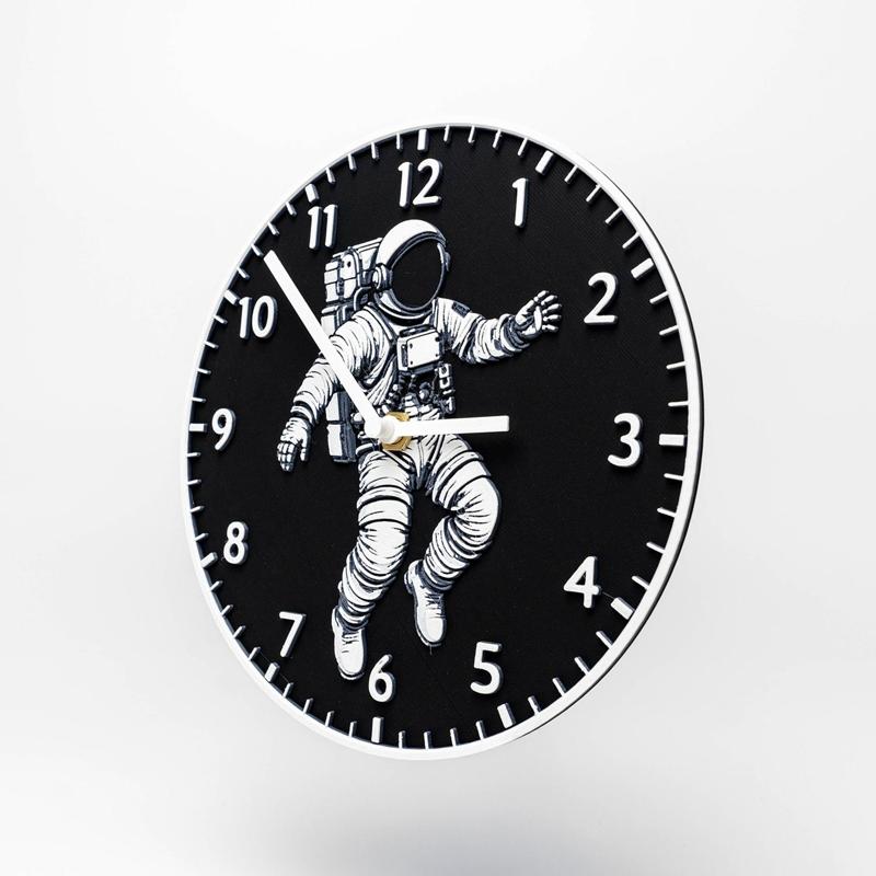 Floating Astronaut Wall Clock
