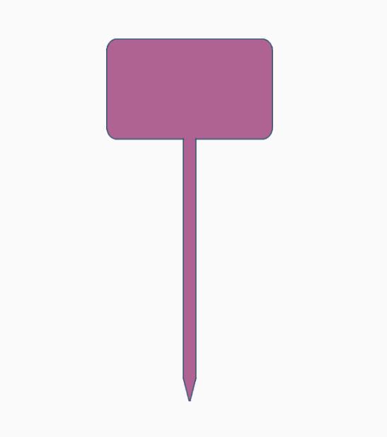 Plant Label 4 Inch Pick.stl