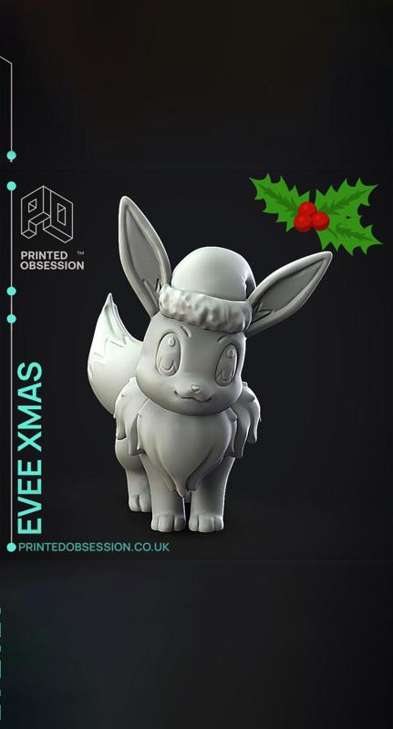 Evee xmas - Pokemon - Fan Art