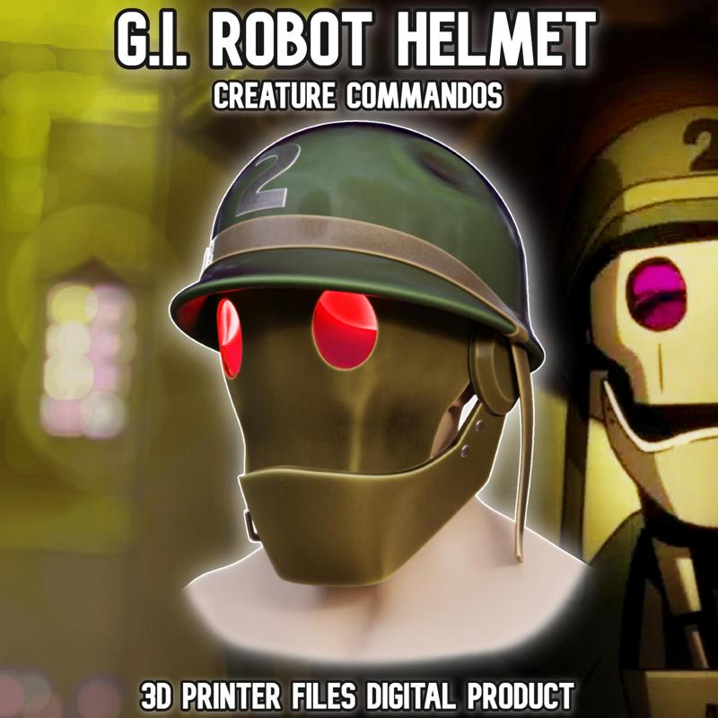 G.I. Robot Cosplay Helmet/Mask Outfit Creature Commandos