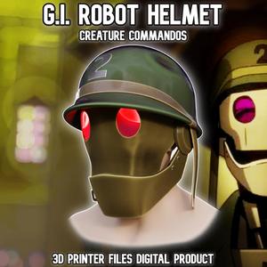 G.I. Robot Cosplay Helmet/Mask Outfit Creature Commandos