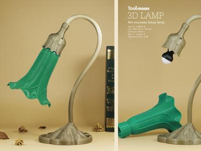 art nouveau lily lamp