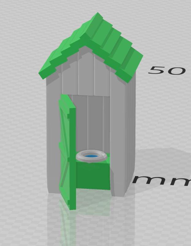 N-scale Out-house