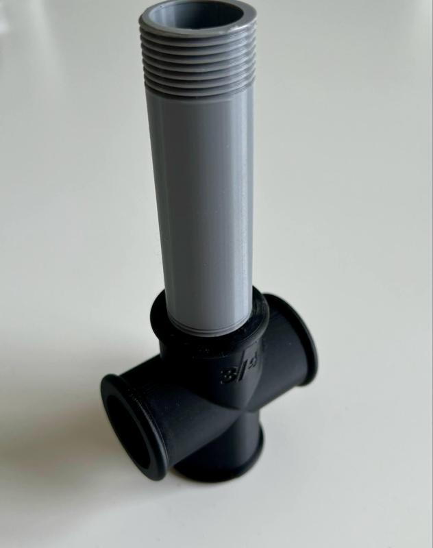 3/4" Pipe cross connection