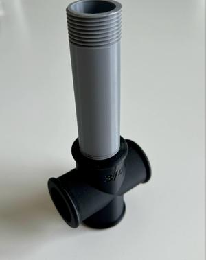 3/4" Pipe cross connection