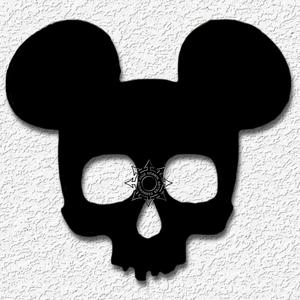 Evil Mickey mouse wall art Disney Fanart Halloween decor