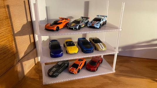 Stackable Hotwheels display stand