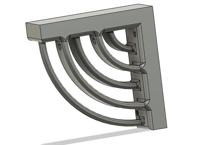 100mm Shelf Filleted bracket