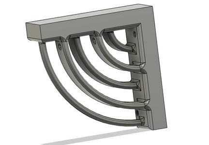 100mm Shelf Filleted bracket