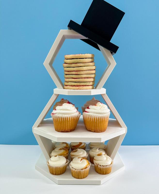 Snowman 3-Tier Serving Stand