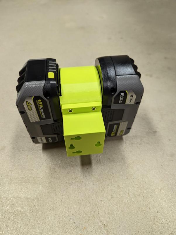 Dual mount compatible with Ryobi 18v