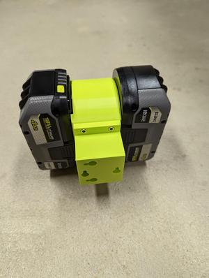 Dual mount compatible with Ryobi 18v