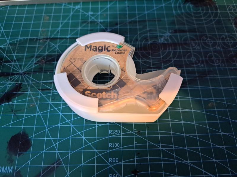 Scotch Tape Dispenser Stiffener for 0.75 inch tape (Magic brand UK/EU product) [19 mm]