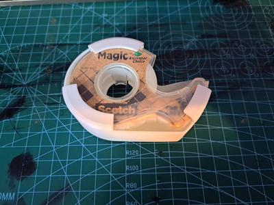 Scotch Tape Dispenser Stiffener for 0.75 inch tape (Magic brand UK/EU product) [19 mm]