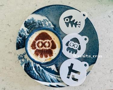 Latte Art Stencil - Splatoon - Quick Print