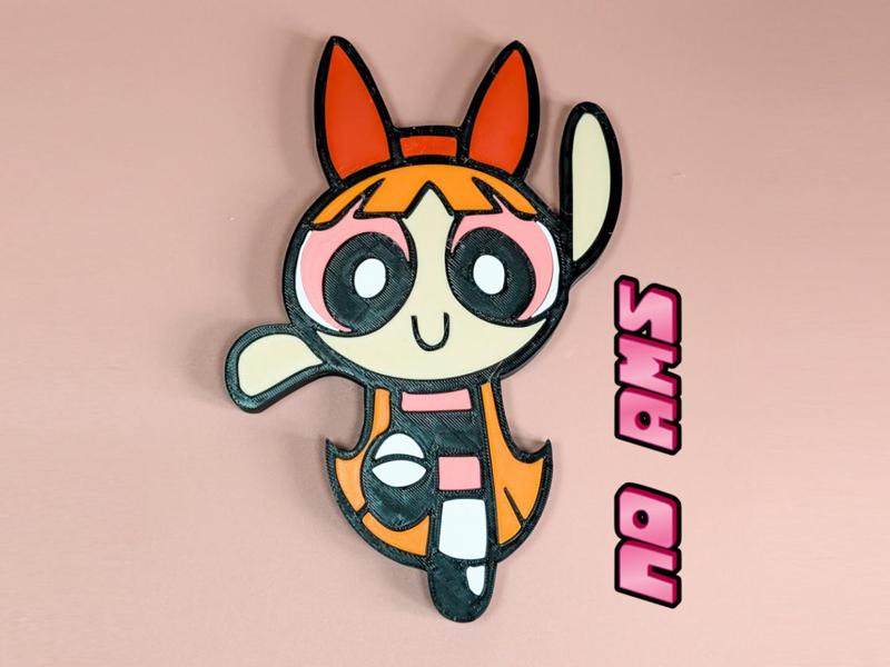 Powerpuff Girls - Blossom (Puzzle / Sign)