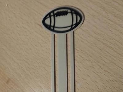 Bookmark Lesezeichen Football