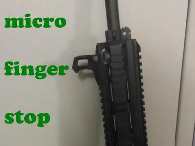 Tactical finger stop 4 C-Clamp mini grip picatinny