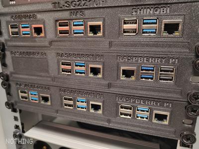 10" Rack mount for 3x Raspberry Pi (3, 4 and 5) + 3x 2.5" drives (SSD/HDD)