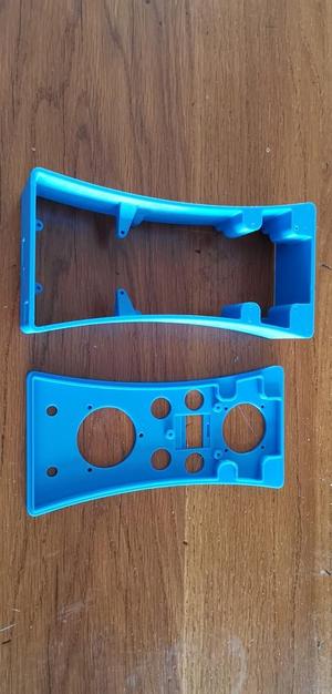 CNC handrad control - splitted body and button plate
