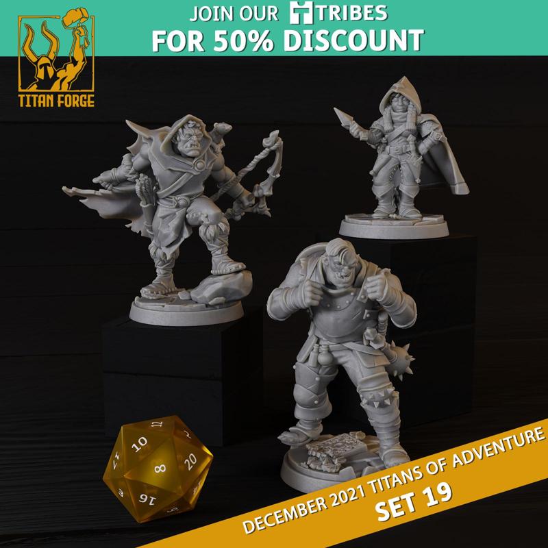 RPG - DnD Hero Characters - Titans of Adventure Set 19