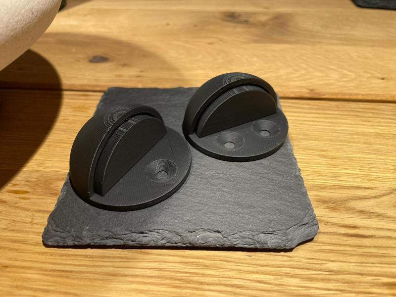 Door Stopper with Floor Mount (over-engineered)
