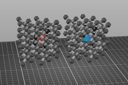 Diamond Crystal Structure with Tin or Nitrogen Color Center (multi-material)