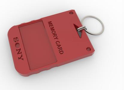 Memory Card PSX keychain