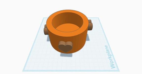 flower pot heart 