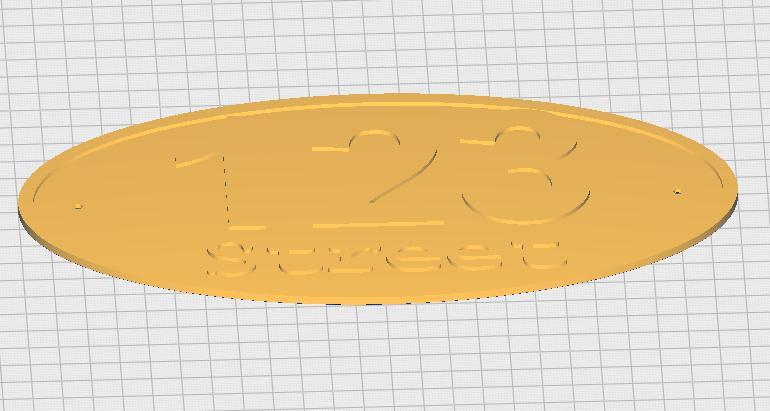 House Number (Customizable)