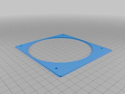 120mm fan shroud/frame for water cooling radiators