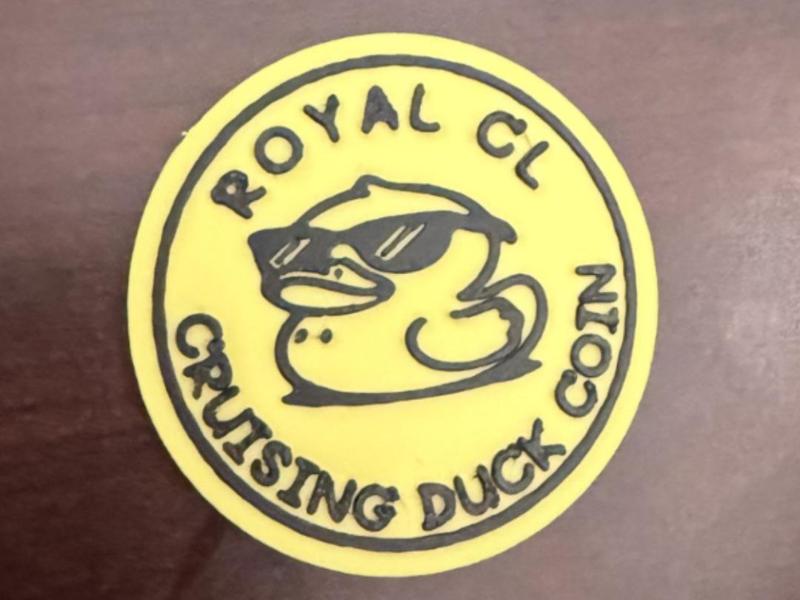 ROYAL CARIBBEAN DUCK COIN FOR HIDING