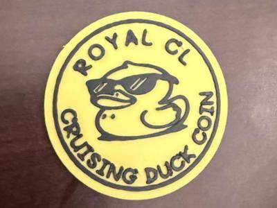 ROYAL CARIBBEAN DUCK COIN FOR HIDING