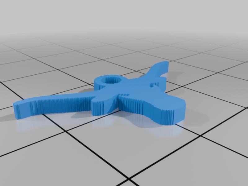 (3D Slash) longhorn_keychain