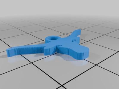 (3D Slash) longhorn_keychain