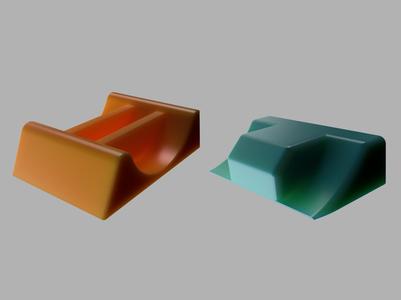 Chair wheel (50mm) holder sim-racing
