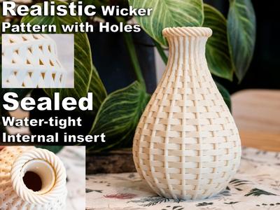 Woven Vase Water Tight