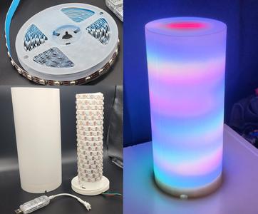 Smooth Cylinder Lamp for LED Strip Lights