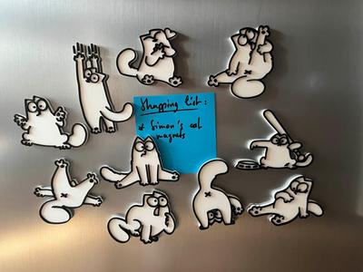 Simon's Cat Fridge Magnets V2