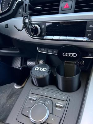 CAR round bin, container with personalized lid