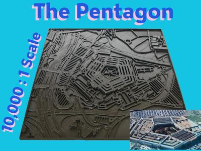 Cool US Pentagon Scaled Down Map