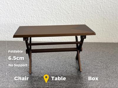 Miniature Foldable Table for Dollhouses