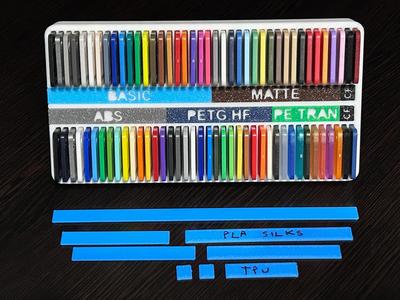 CUSTOMIZABLE Filament Swatch Display NO AMS NEEDED