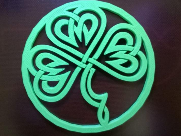 Celtic clover coaster