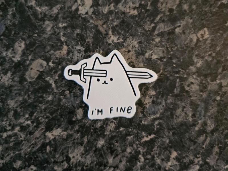 Sticker I'm Fine 