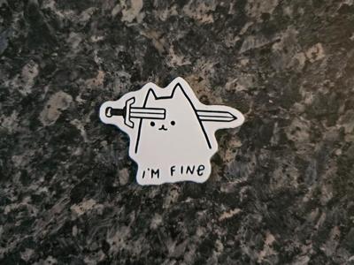 Sticker I'm Fine 