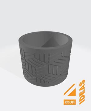 Succulent Planter Japanese Style - Lattice/Kagome V2.stl