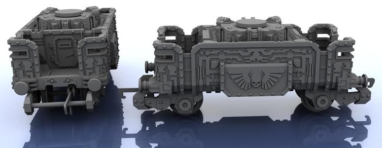 OO Train - Warhammer Style Troop Platform v2 S