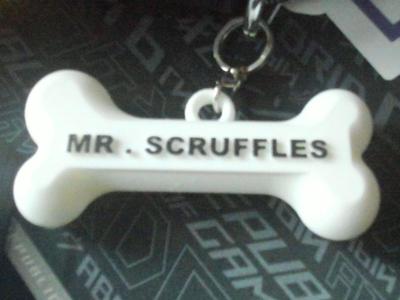 dog bone name tag 